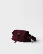 Prada Explore medium suede shoulder bag with flap - Image 2
